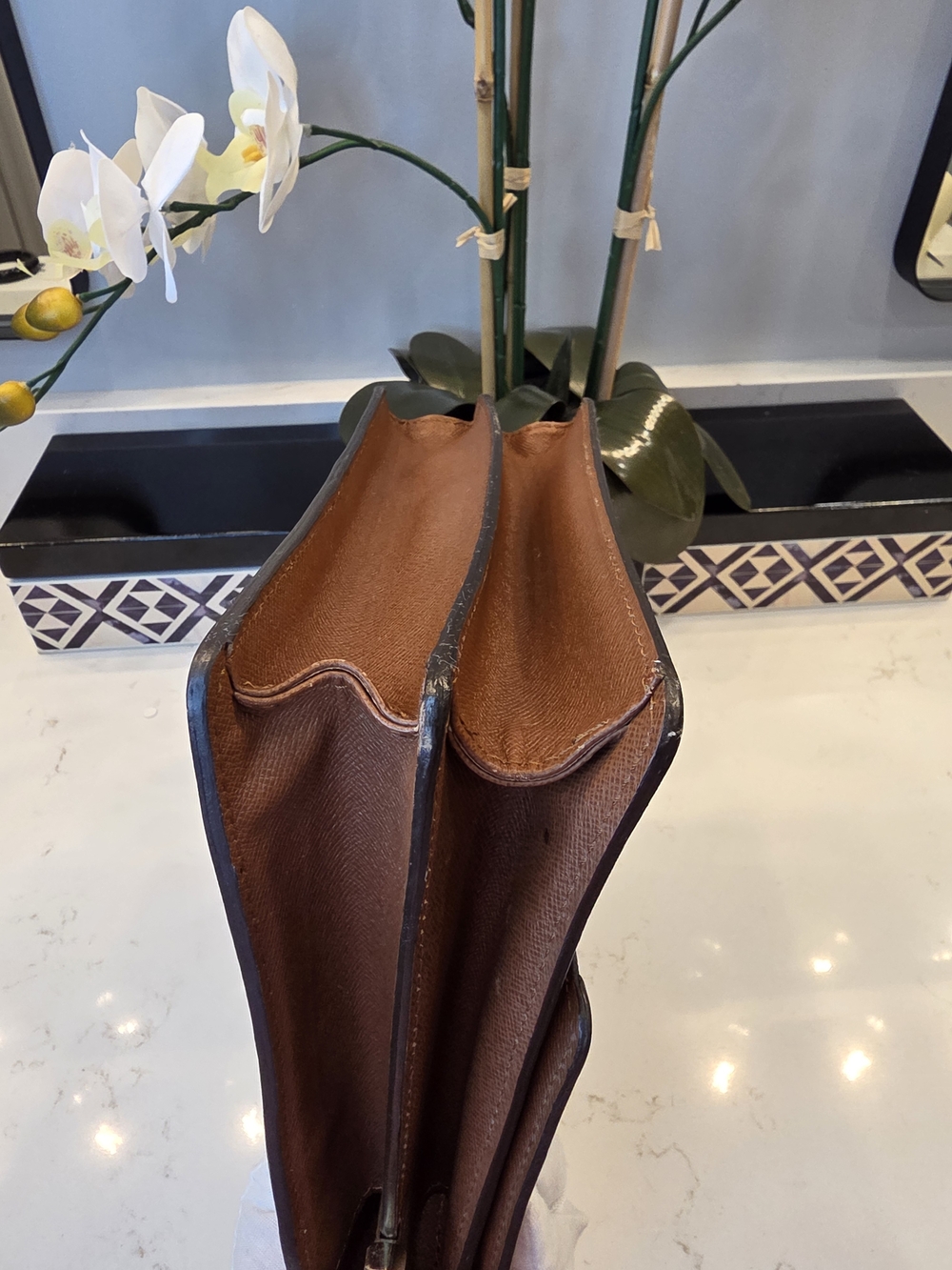 Louis Vuitton Monogram Canvas Crossbody Bag in Brown - Picture 6 of 15